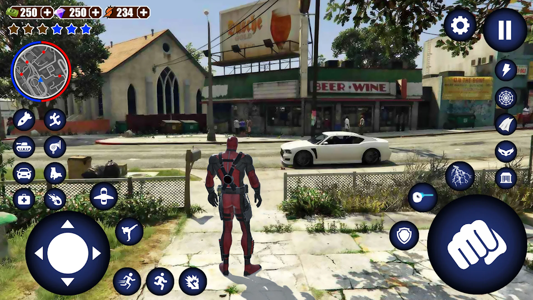 Miami Rope Hero Game Spider 3D 1.16.0 APK + Mod (Unlimited money) untuk android