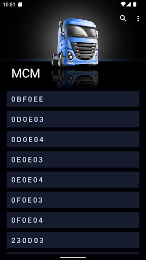 Android application MCM screenshort