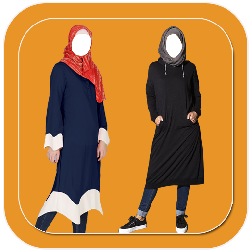 Hijab Girls Jeans Photo Suit logo
