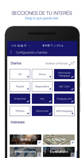 News Paraguay. Noticias y Peri Screen 3