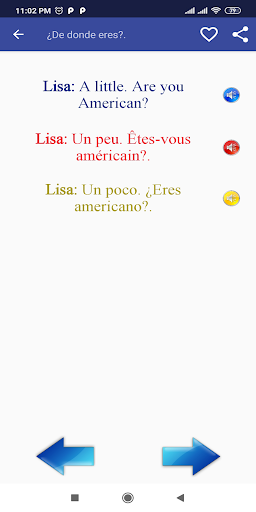 Parle anglais et espagnol Screen 2