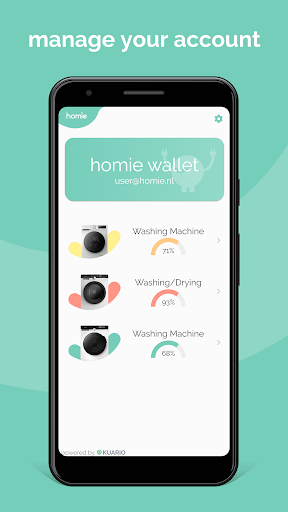 Android application Homie Pay Per Use screenshort