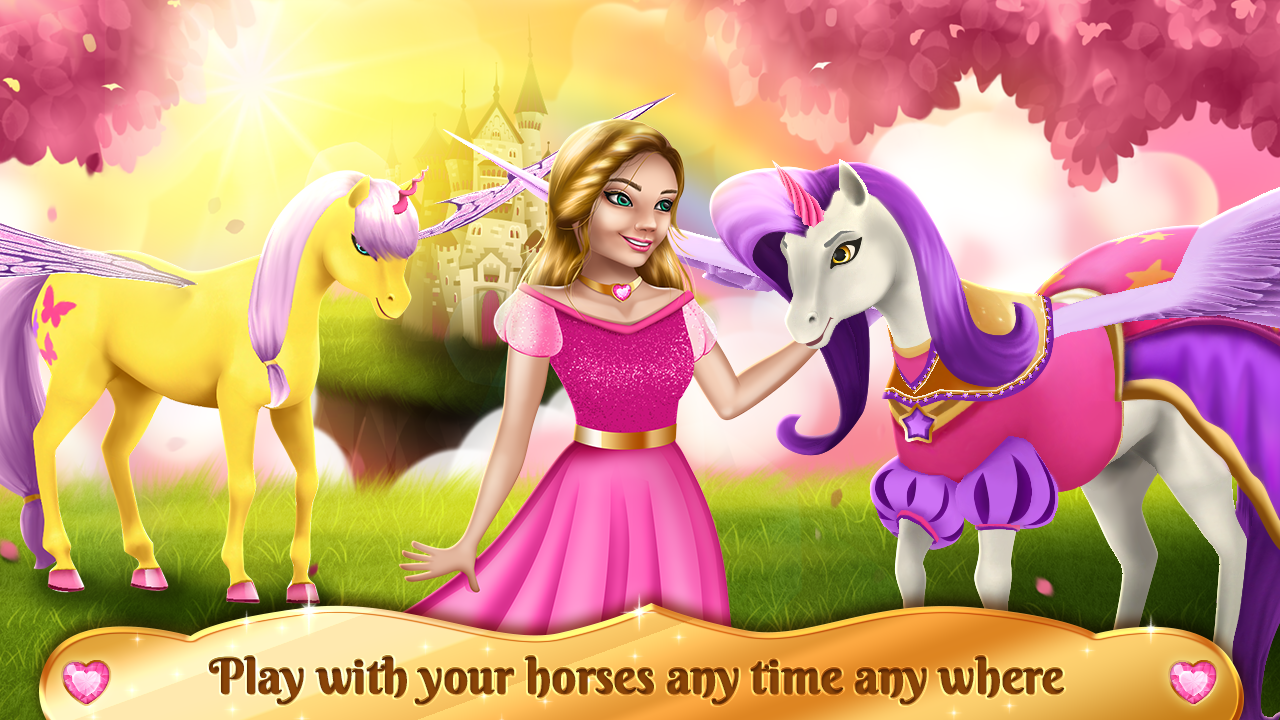 Android application Unicorn Games - Horse Dress Up screenshort