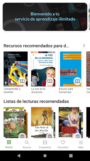 Android application Biblioteca Digital de Caqueza screenshort