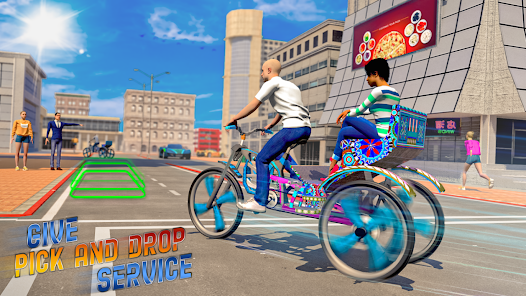 BMX Bicycle Games - Taxi Games  screenshots 3