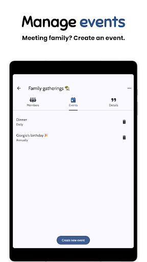 GRUP Shared Calendar and Events
