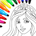 Princess Coloring Game Icon