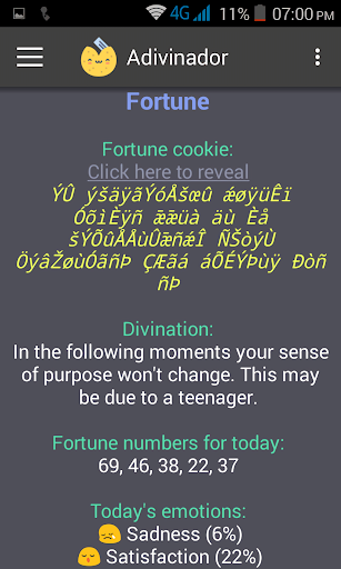 Adivinador (Fortune-teller) Screen 2