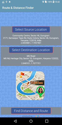 Driving GPS Route Finder