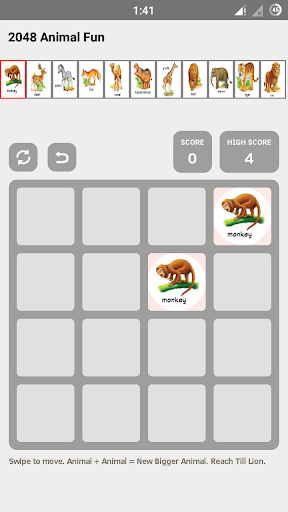 2048 Animal Fun Screen 2