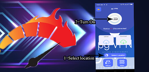 Android application pg VPN screenshort