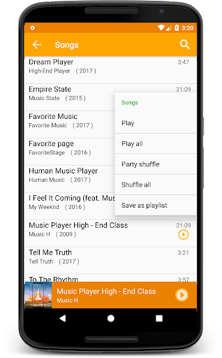 Mp3 Player Lollipop Screen 3