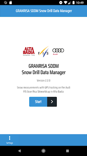 Android application GRANRISA SDDM Snow Drill Data screenshort