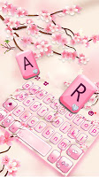 screenshot of Sakura Blossom 2 Keyboard Theme