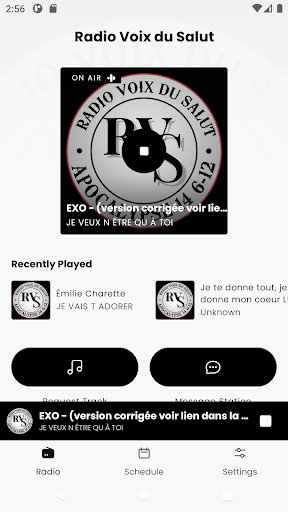 Android application Radio Voix du Salut screenshort