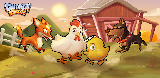 Chicken Rescue: Pull The Pin banner oficial de capa do aplicativo Android