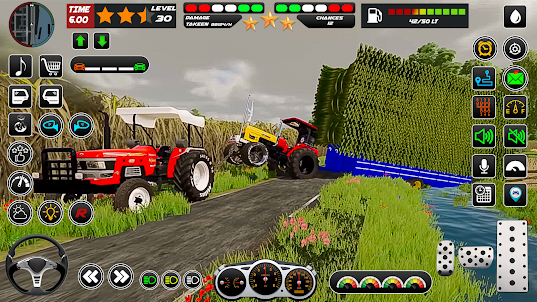 農業模擬器拖拉機的3d