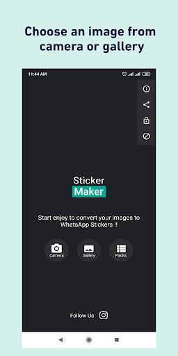 Android application Sticker Maker - Make Stickers screenshort
