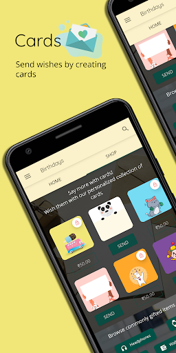 Birthdays - Reminder and Gifts Screen 2