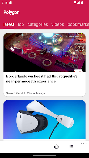 Android application Polygon Gaming Explorer screenshort