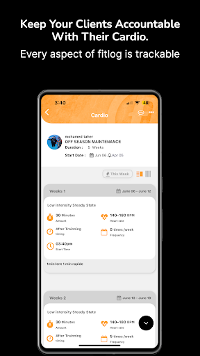 Screenshot of Fitlog