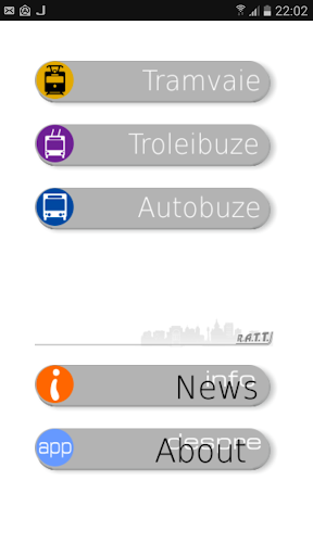 Android application infoTrafic STPT screenshort