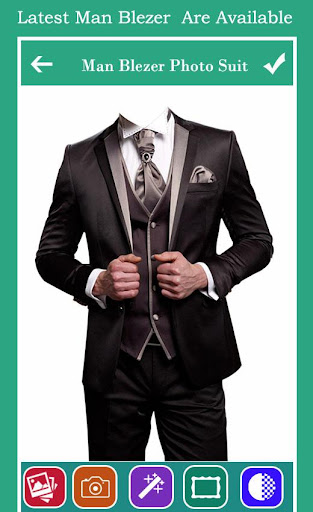 Men Blazer Photo Suit Screen 2