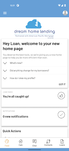 Android application Dream Home Lending screenshort