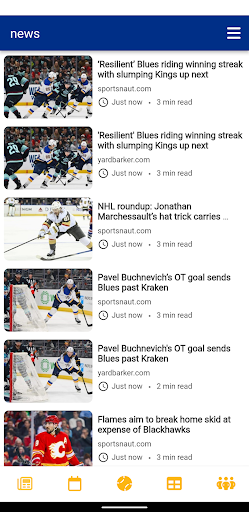 Android application St. Louis Hockey screenshort