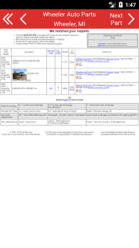 Wheeler Auto Parts Screen 3