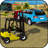 Excavator Car Transport Forklift Simulator icon