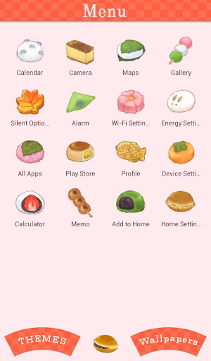 Cute Japanese Sweets Theme Screen 2