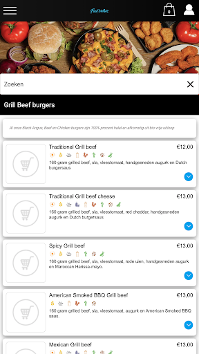 Android application Food Brothers Amsterdam screenshort