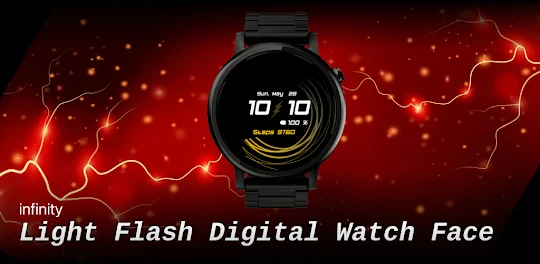 Light Flash Digital Watch Face