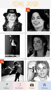 Michael Jackson Color Pixel