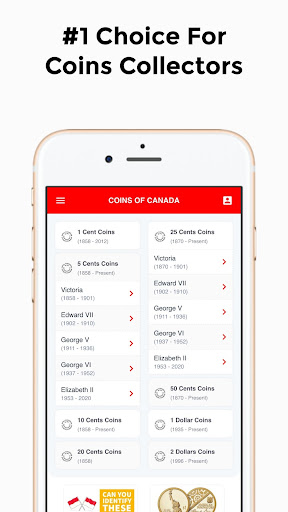 Android application Coins of Canada - Price Guide screenshort