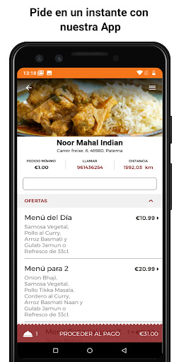 Android application Noor Mahal Indian screenshort
