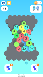 2048 Hexagon - Merge Puzzle 3D