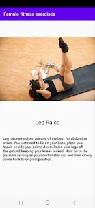 Female fitness exercises