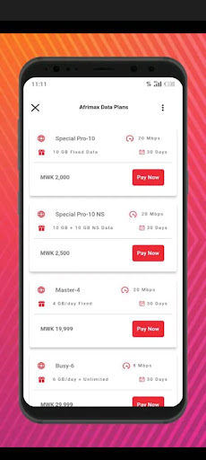 MyAfrimax Screen 3