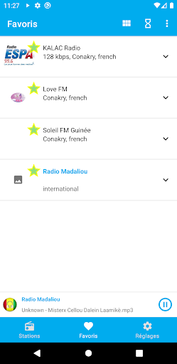 Guinea Radio Stations Screen 2