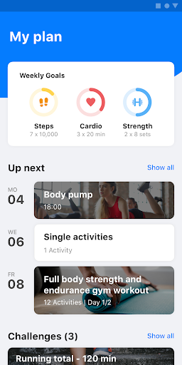 Android application Fit ohne Jojo screenshort