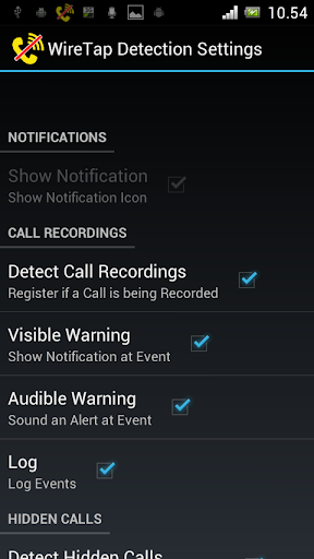 WireTap Detection (Anti Spy) Screen 3