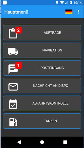Android application CSH-Auftrag screenshort