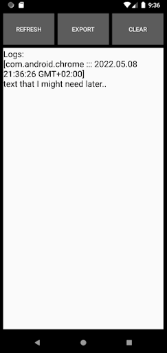 Android application Keylogger screenshort