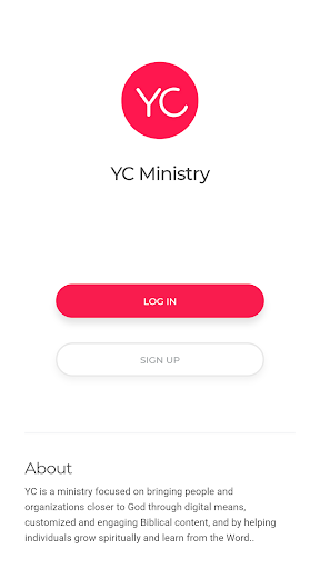 Android application YC Ministry screenshort