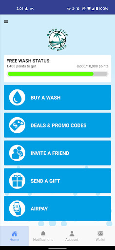 Good Life Car Wash Screen 2