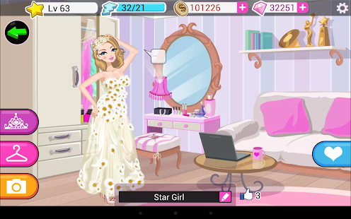 Star Girl - 🛍️Fashion 💋Makeup & 👗Dress Up Screenshot