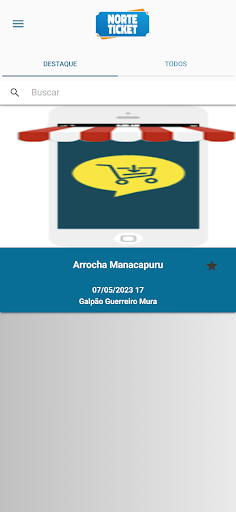 Android application Norte Ticket screenshort