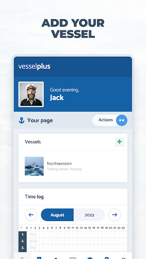 Android application Vessel Plus screenshort